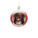 Melrose Mercury Glass Ornament with Pine Trees (Set of 6)