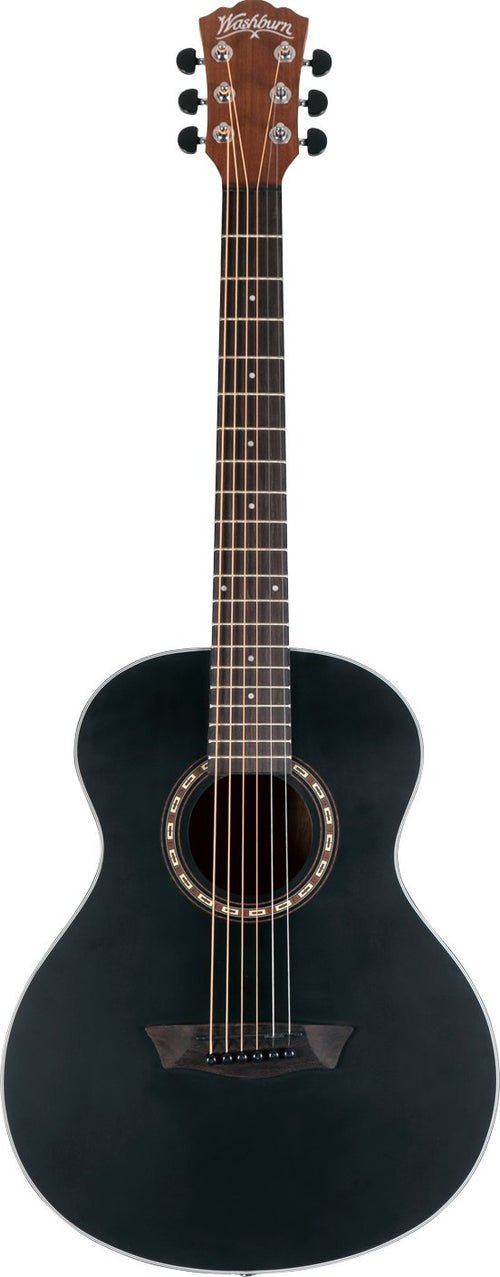 Washburn G-Mini 5 Apprentice 7/8 Black Acoustic Guitar w/ Gig Bag - New Open Box