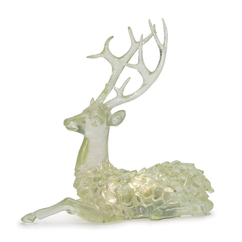 Melrose LED Lighted Sage Green Deer (Set of 2)