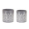 Melrose Ornate Metal Planter Set of 2 Planter