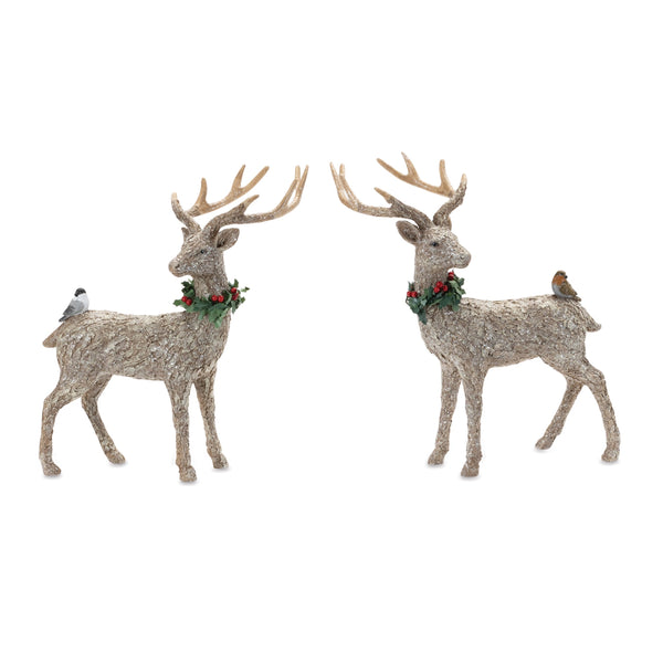 Melrose Deer w/Bird (Set of 2)