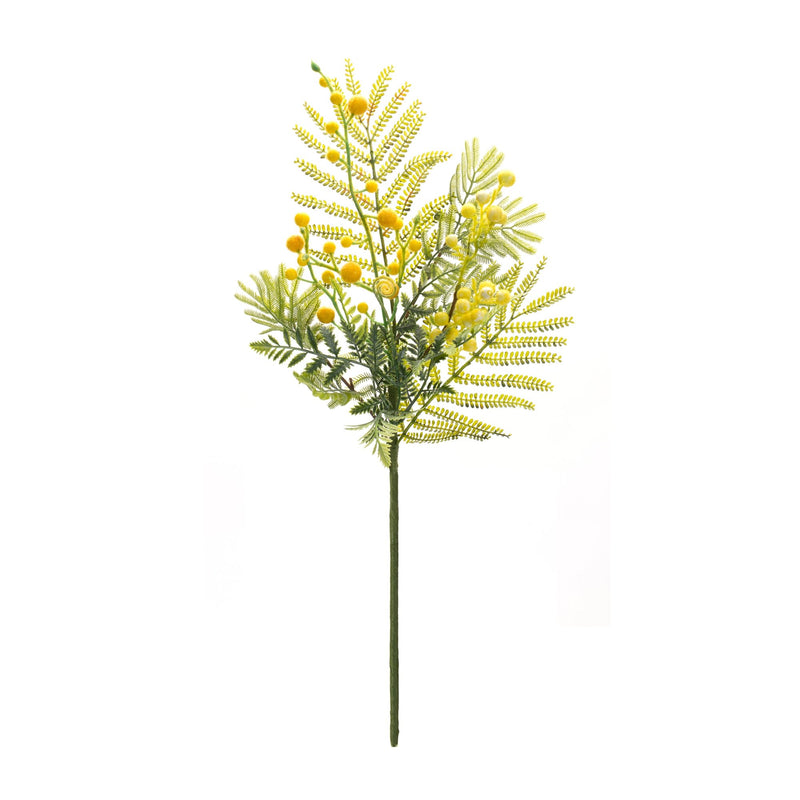 Melrose Mimosa Leaf Berry Spray (Set of 6)