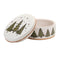 Melrose Ceramic Pine Tree Canister with Lid 7.75"D