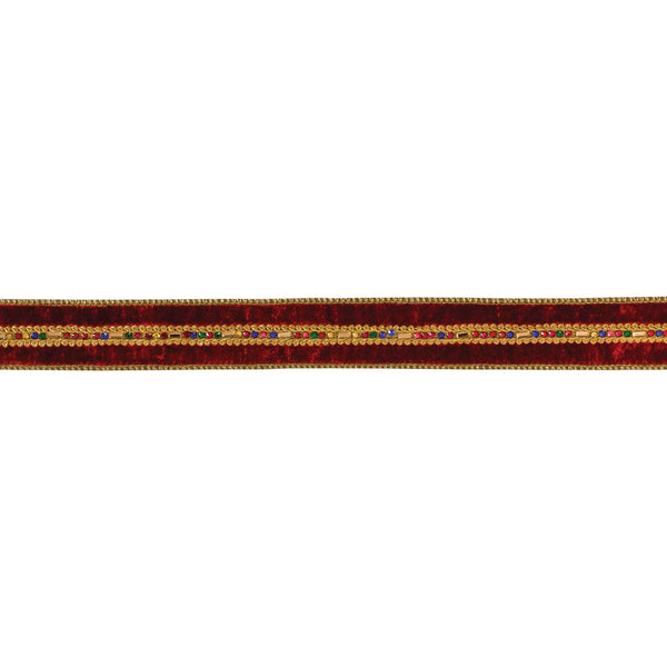 Melrose Red and Gold Ribbon 1.5" x 10 yds.