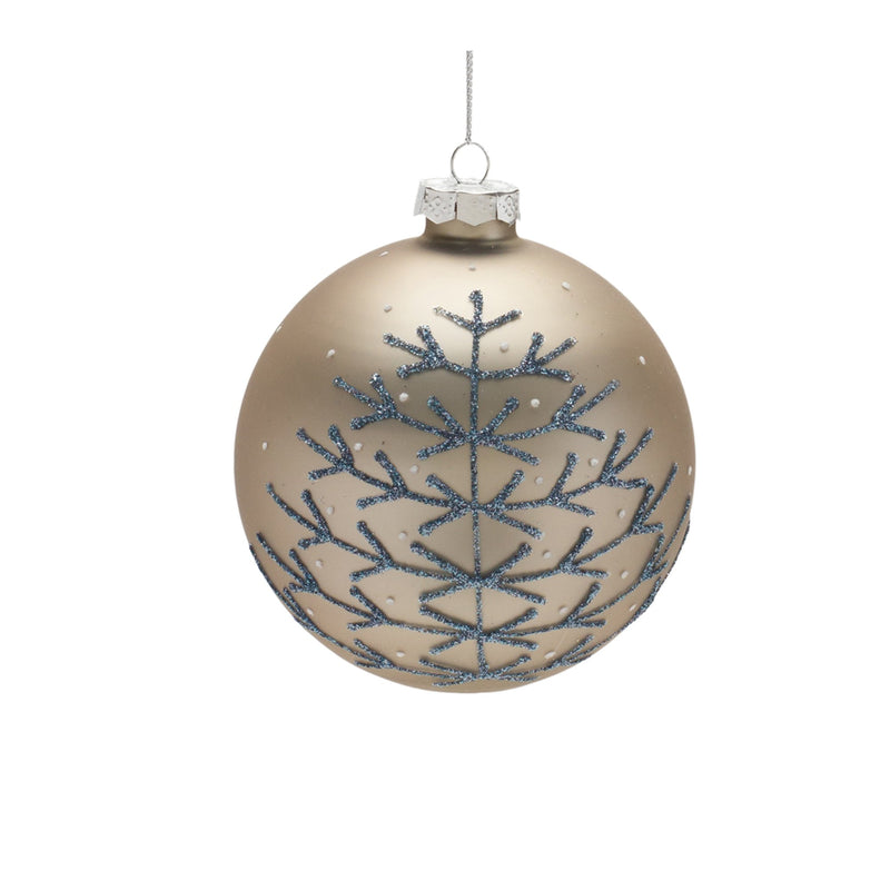Melrose Champagne Glittered Ball Ornament (Set of 6)