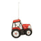 Melrose Glittered Glass Tractor Ornament (Set of 6)