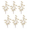 Melrose Glittered Champagne Berry Spray (Set of 6)