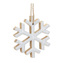 Wood Snowflake Ornament (Set of 12)