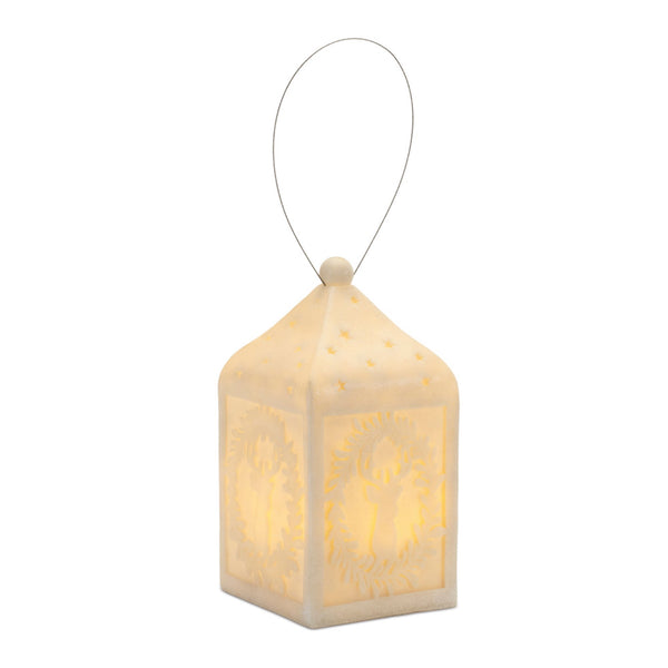 Melrose Holiday Deer Pendant Lantern 9"H