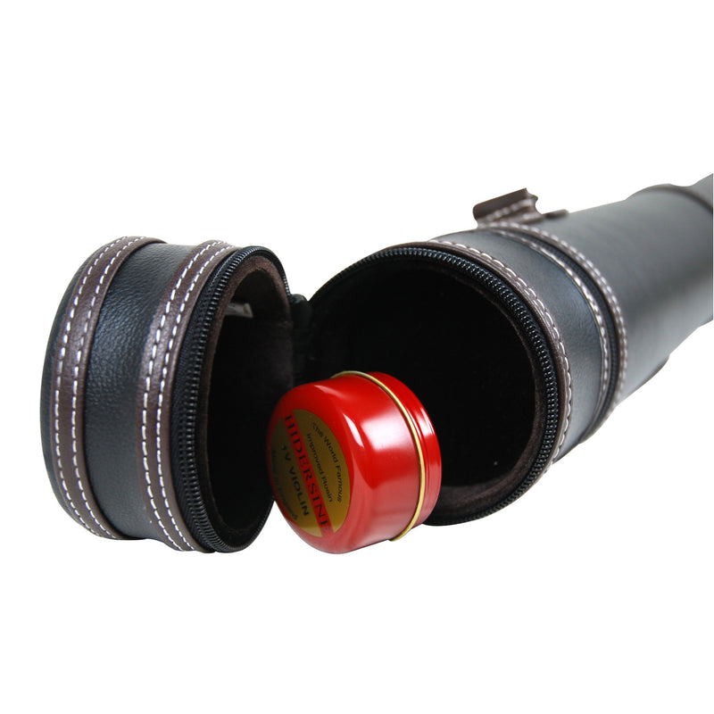 Pedi Premium Faux Leather Bass Bow Tube – Black