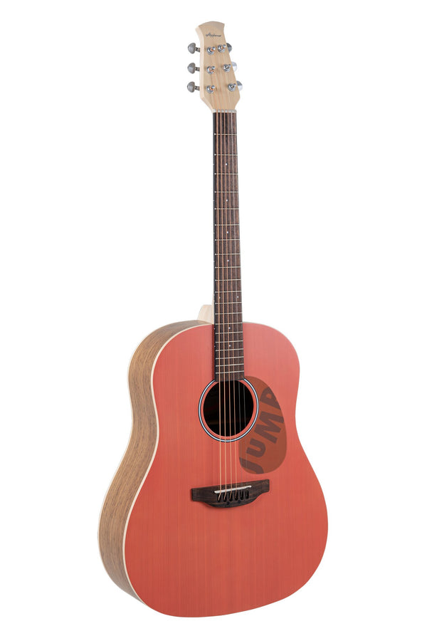 Ovation Applause Jump Series Slope Shoulder Dreadnought Acoustic Guitar Peach