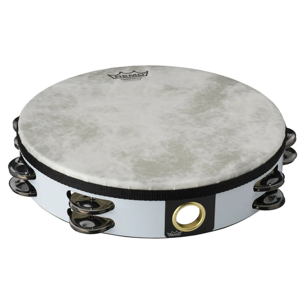 Remo Fiberskyn 10" Double Row Tambourine - Quadura White - TA-5210-00