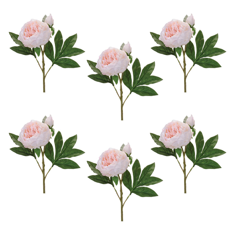 Melrose Peony Floral Spray (Set of 6)
