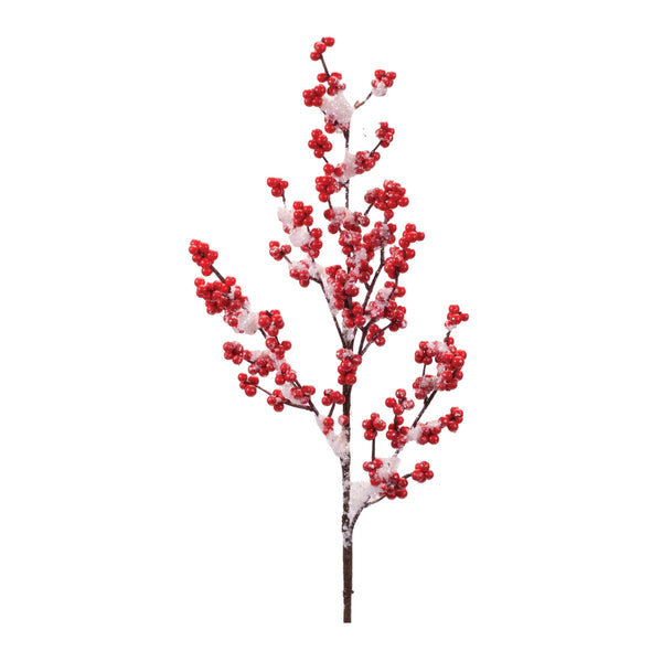 Melrose Snowy Winter Berry Branch (Set of 4)