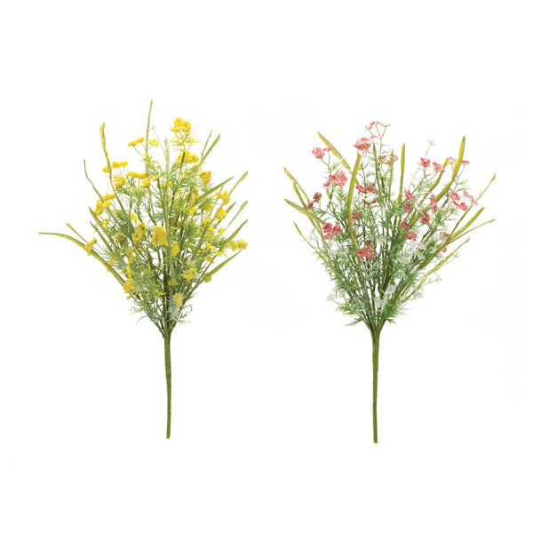 Melrose Yarrow Floral Bush (Set of 2)