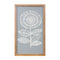 Melrose Framed Paper Mache Flower Wall Art, Modern, Wood