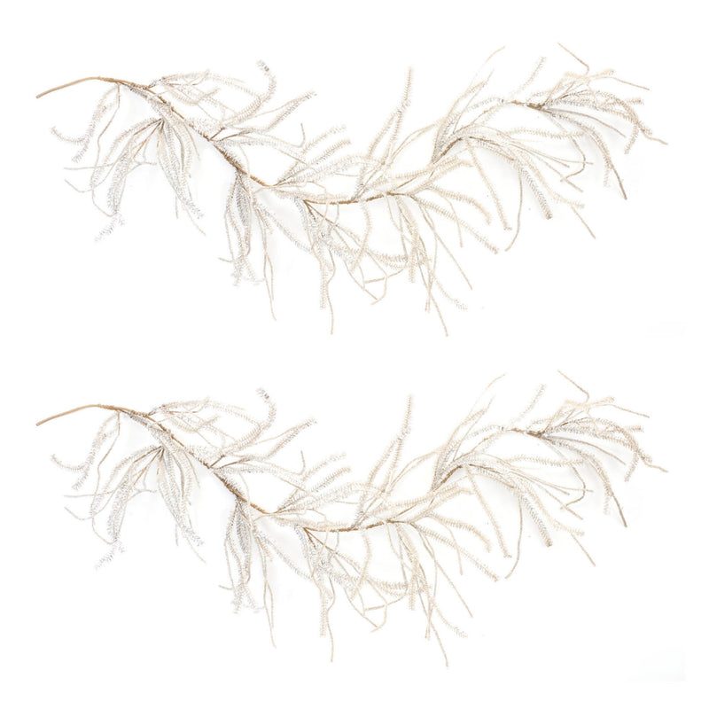 Melrose Glittered Pine Garland (Set of 2)