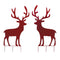 Melrose Metal Deer Cut-Out Yard Stakes – Set of 2