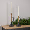 Melrose Metal Trumpet Taper Candle Holder (Set of 2)
