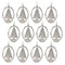 Melrose Etched Metal Pine Tree Ornament (Set of 12)