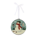 Melrose Snowman Disc Ornament (2 Sided)