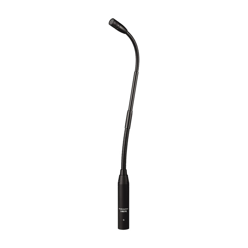 Audio‑Technica U857QL 19″ Cardioid Quick‑Mount Gooseneck Microphone Black