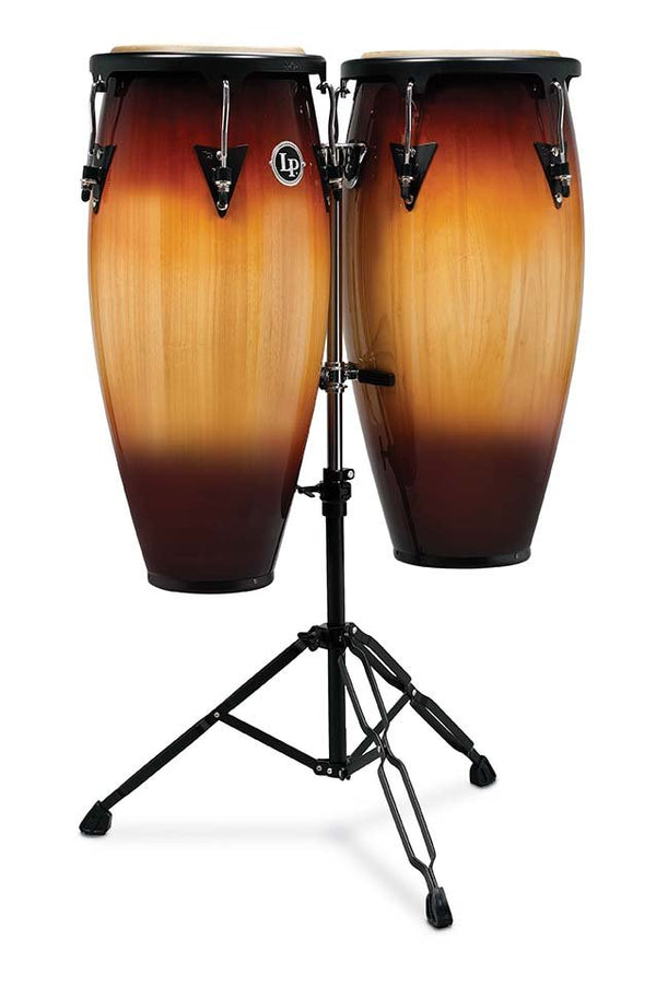 Latin Percussion Aspire 10" & 11" Conga Set w/ Double Stand - Vintage Sunburst