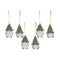 Melrose Terra Cotta Gnome with Pine Tree Hat Ornament (Set of 6)