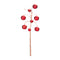 Melrose Red Sleigh Bell Spray (Set of 6)