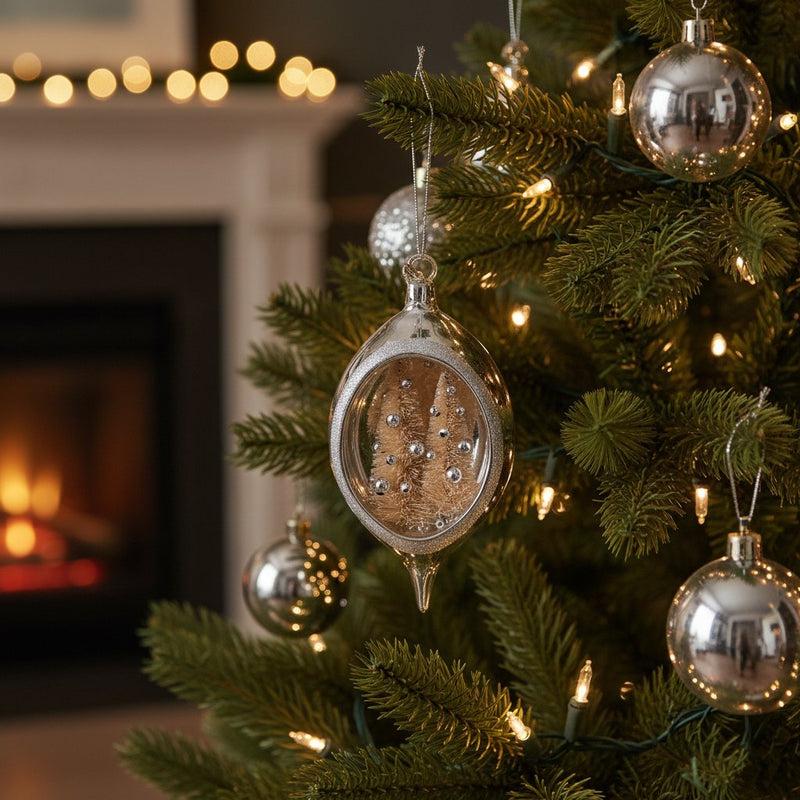 Melrose Elegant Open Ornament w/Trees (Set of 12)