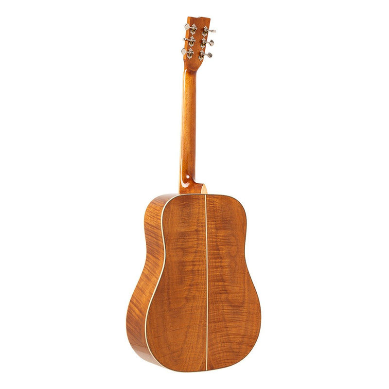 Stagg Series 45 Dreadnought Acoustic Guitar Spruce Top Flamed Mahogany – SA45-D-FM