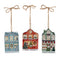 Melrose Vintage Shop Ornament (Set of 3)
