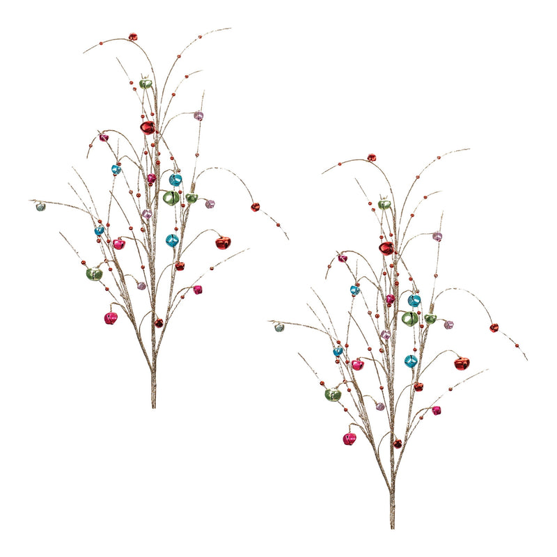 Melrose Jingle Bell Spray (Set of 2)