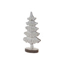 Melrose Carved Pine Tree Decor (Set of 2)