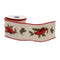 Melrose Embroidered Winter Cardinal Ribbon 4" x 5 yds.