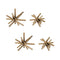 Melrose Abstract Textured Metal Sculpture (Set of 4)