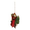 Melrose Vintage Metal Santa Ornament (Set of 6)