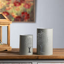 Melrose Punched Metal Tree Candle Holder (Set of 2)