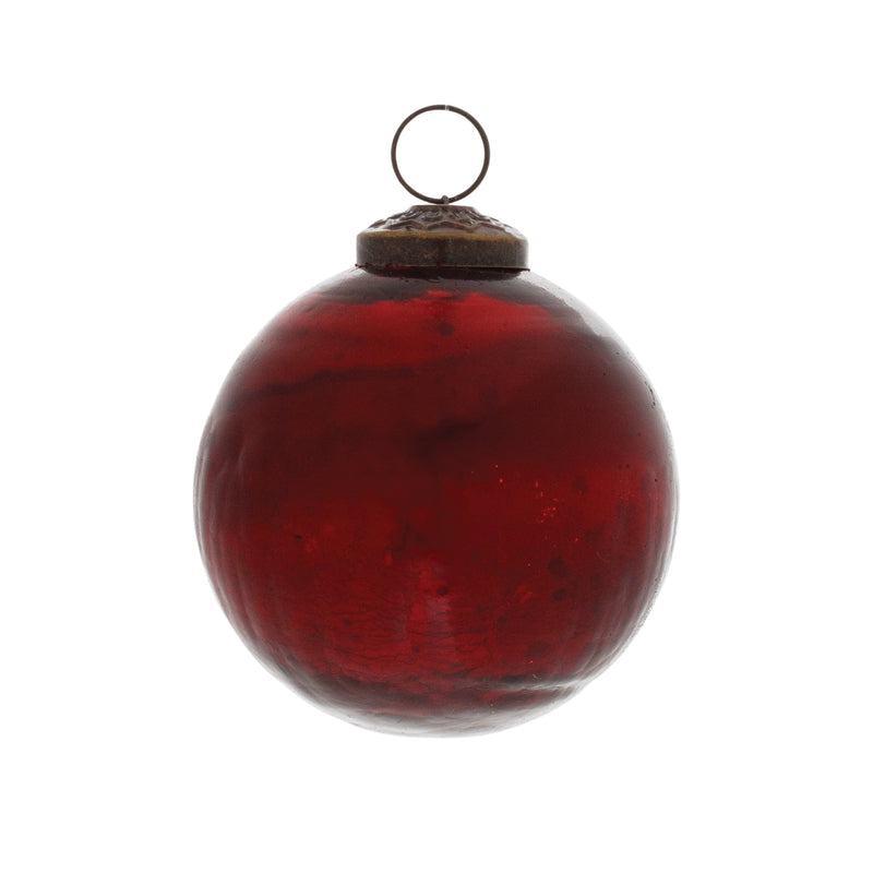 Red Glass Ball Ornament (Set of 12)