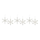 Jeweled Metal Snowflake Ornament (Set of 6)