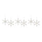 Jeweled Metal Snowflake Ornament (Set of 6)