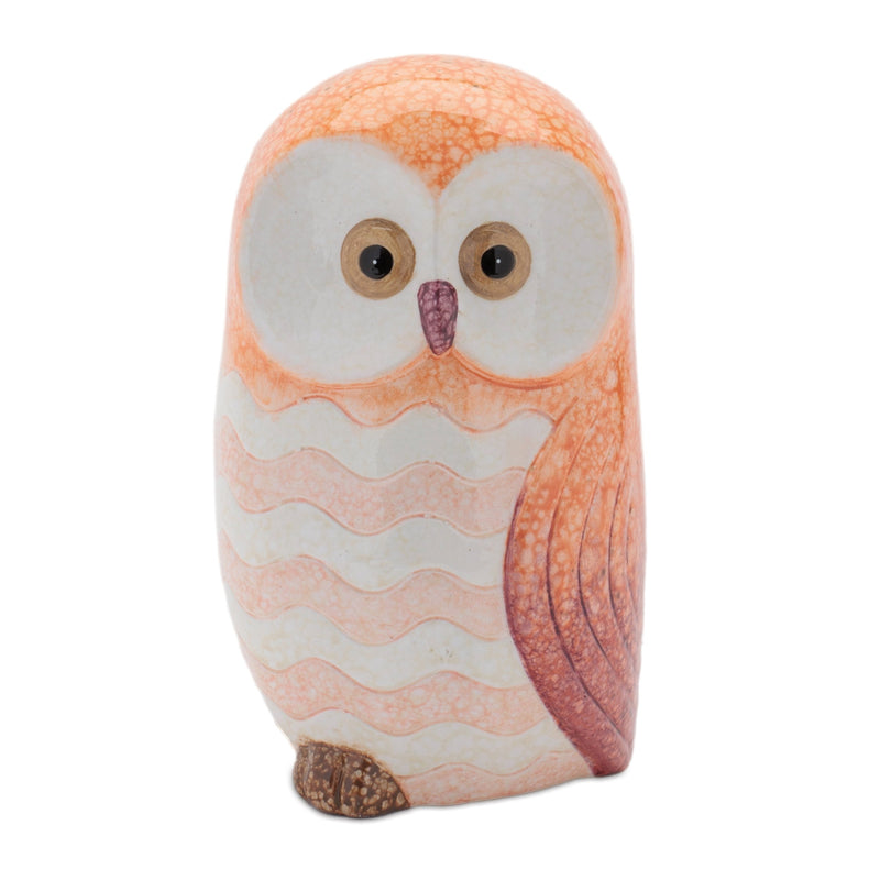 Melrose Terra Cotta Owl Decor (Set of 3)