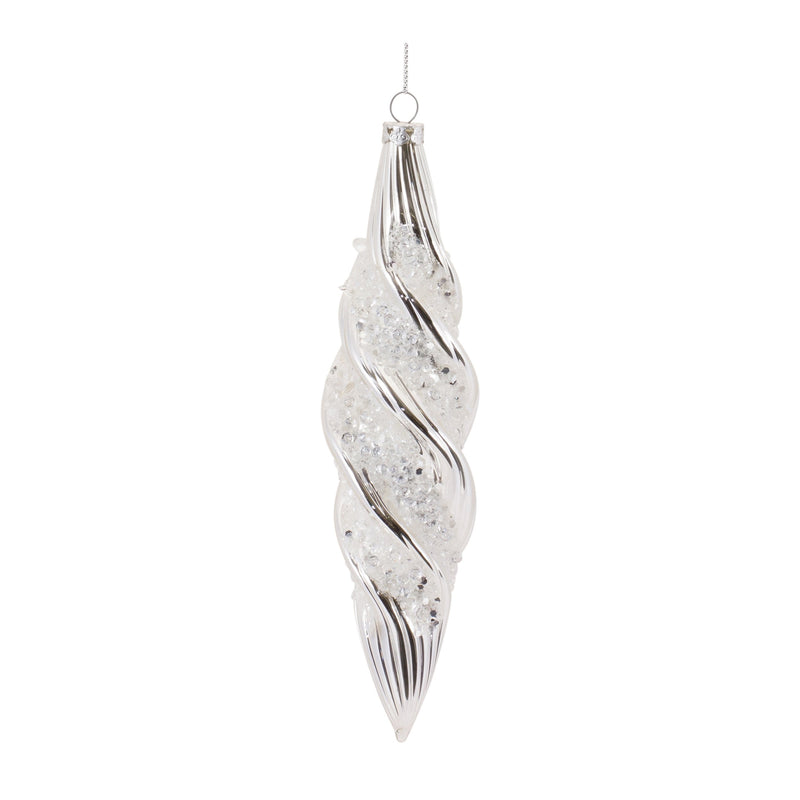 Melrose Beaded Glass Swirl Ornament (Set of 6)