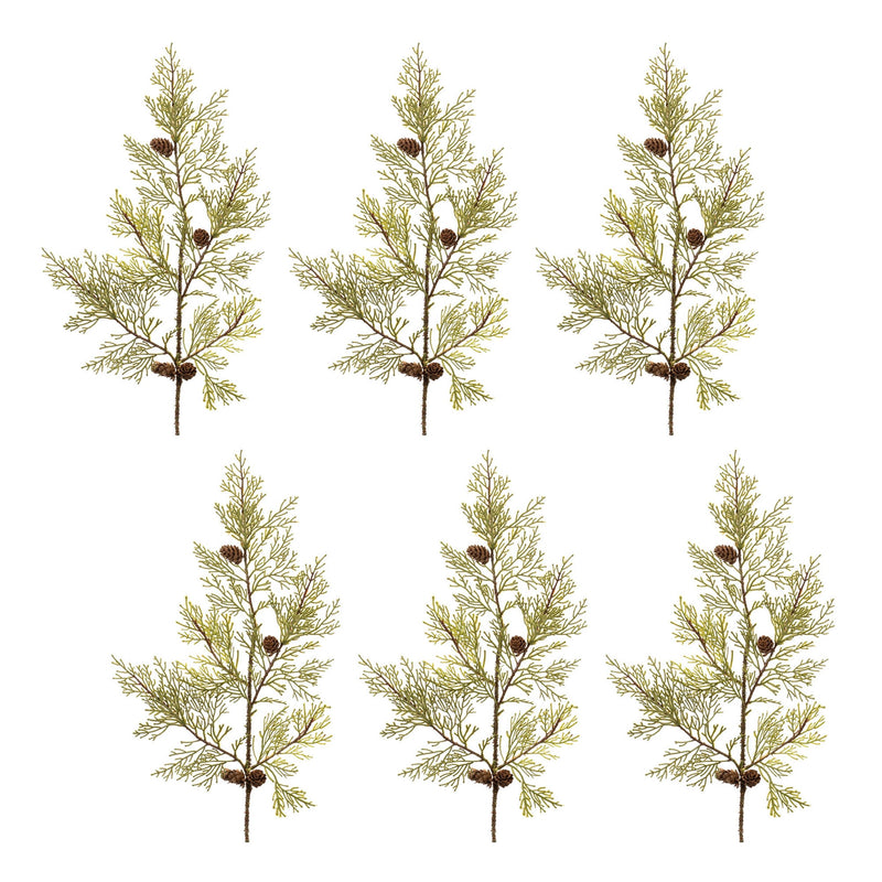 Melrose Pine and Pinecones Spray (Set of 6)