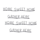 Melrose Gather and Home Sentiment Decor (Set of 4)