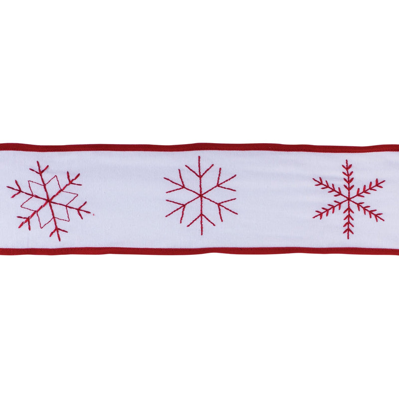 Melrose Holiday Snowflake Ribbon (Set of 2)