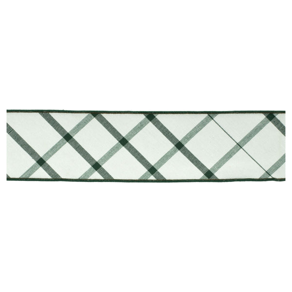 Melrose Plaid Wired Ribbon 4" x 5 Yds