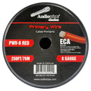 Audiopipe Flexible ECA Power Cable 8 Gauge 250 Foot  Red PWV8RED