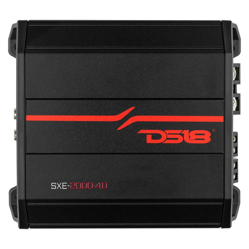 DS18 SXE-2000.4D/BK 4-Channel Class D Amplifier - Black