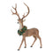 Melrose Holiday Standing Deer Figurine with Wreath Accent (Set of 2)